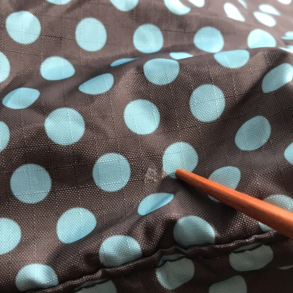LeSportsac Brand Polka Dot Brown & Baby Blue Bag Purse